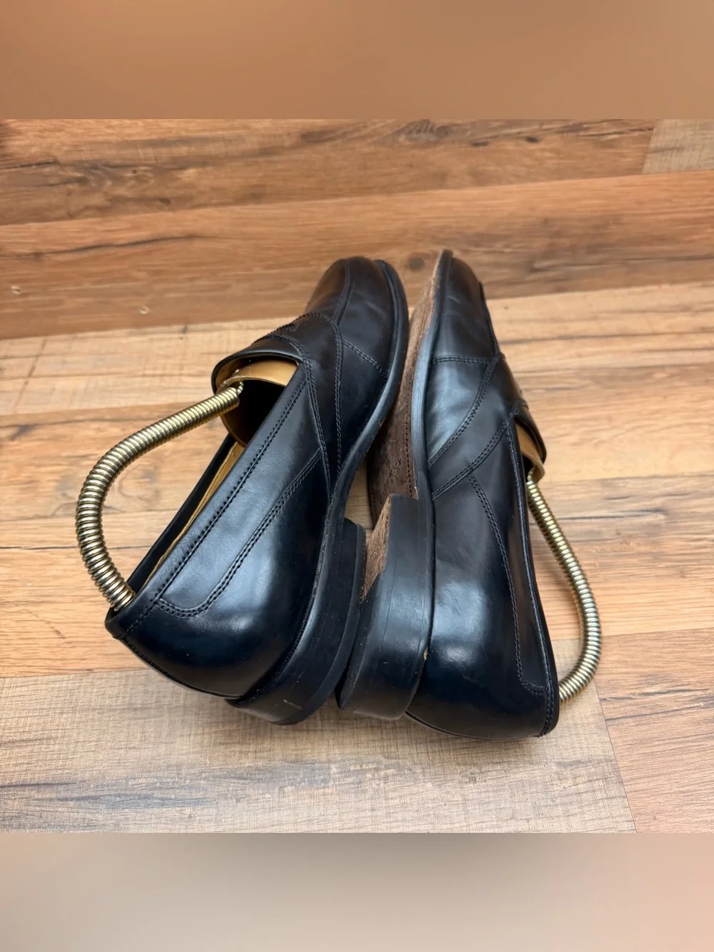 Club Room by charter 8.5M Black Leather Slip-On Penny Loafers